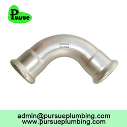 Quality warranty sanitary 90 degree elbow pipe fitting ss304 316 pipe press fitting