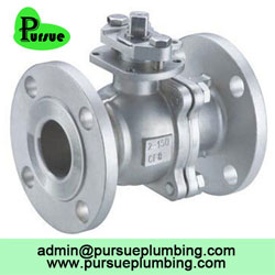 2 piece flange ball valve